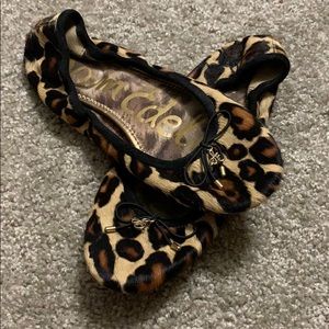 Sam Edelman leopard ballet flats